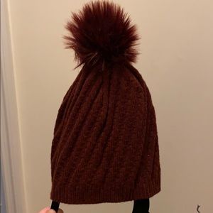 Ann Taylor hat burgundy color